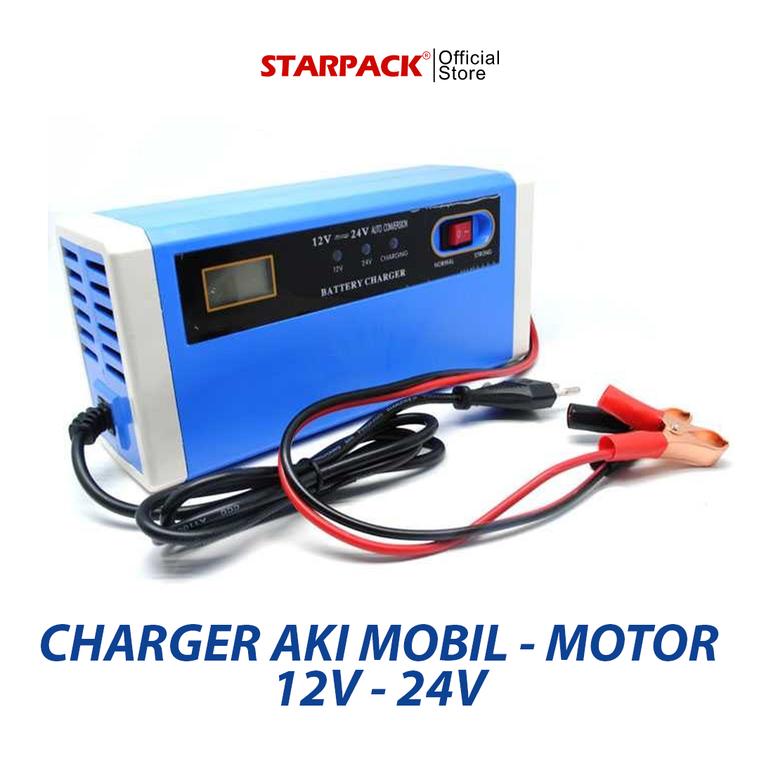 Charger Aki Accu 12V/24V 10A Mobil Motor 1