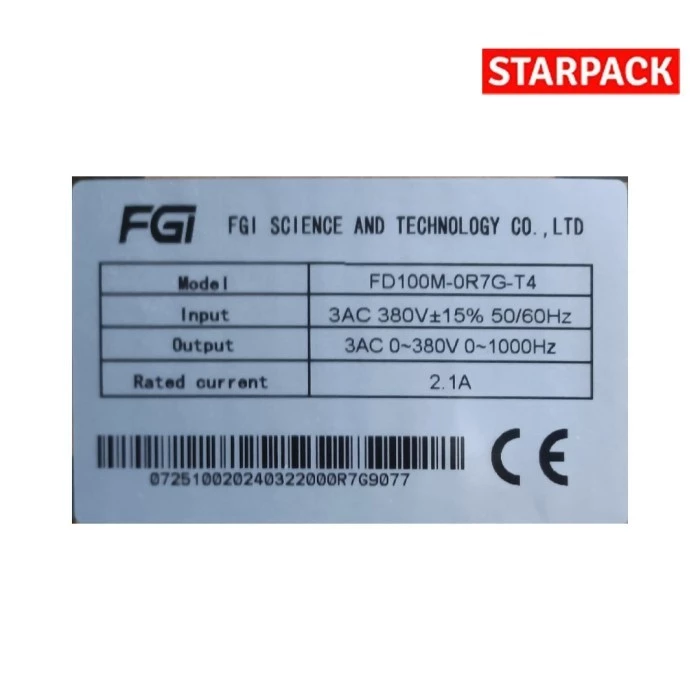 Inverter VFD FGI FD100M 0,75kw/1HP Input 380V 3 Phase 5
