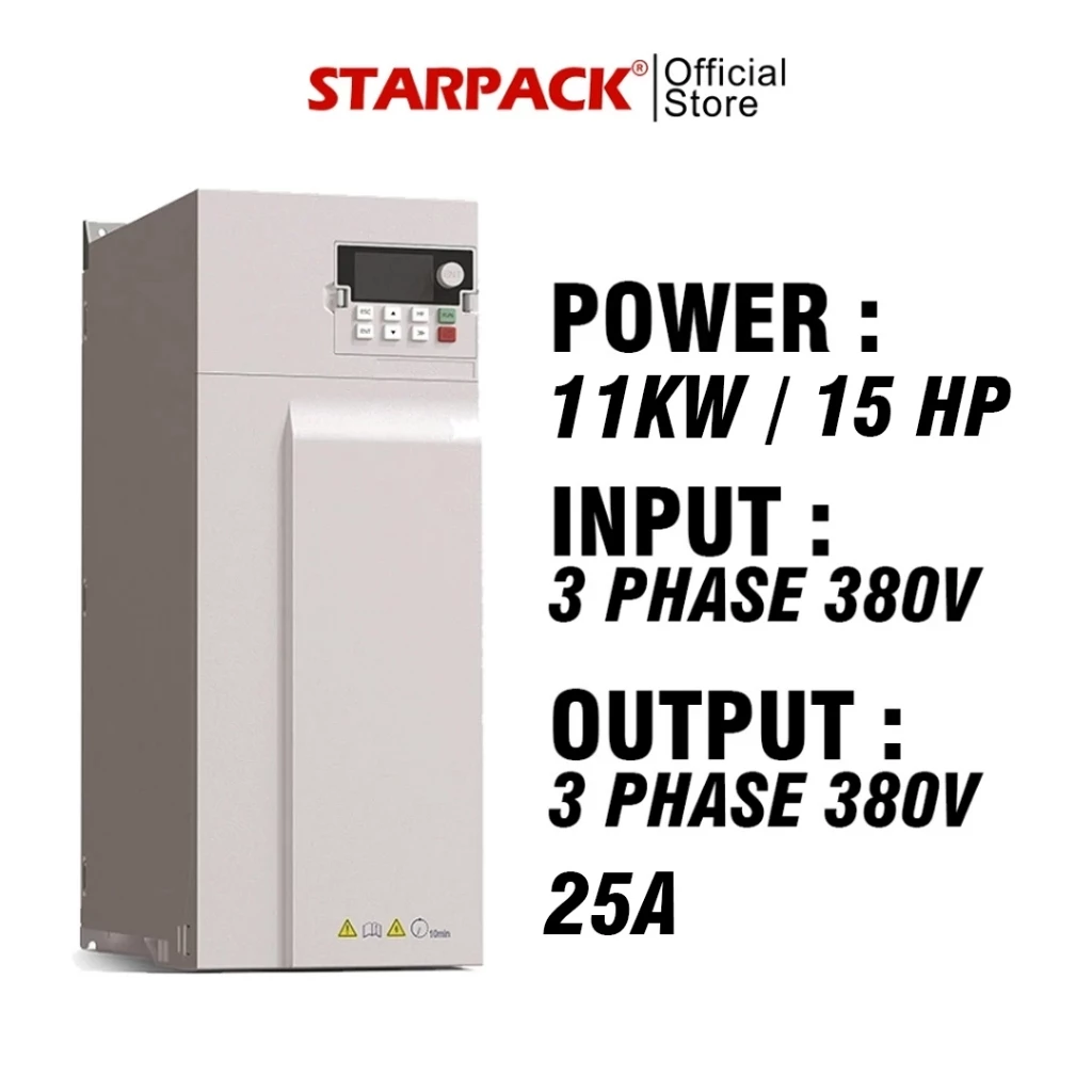 Inverter VFD FGI FD500 11kw/15 HP Input 3Phase 380v Output 3Phase 380v - Variable Frequency Drive 1