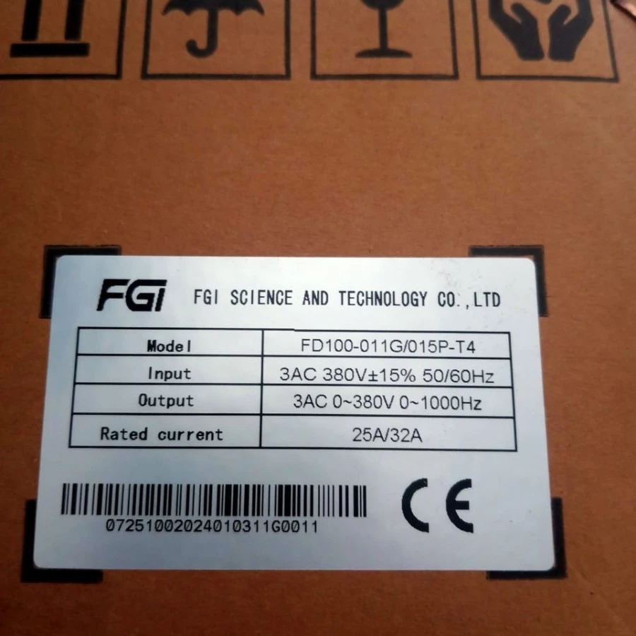 Inverter VFD FGI FD100 11 kw / 15 HP Input 3Phase 380v Output 3Ph 380v 5