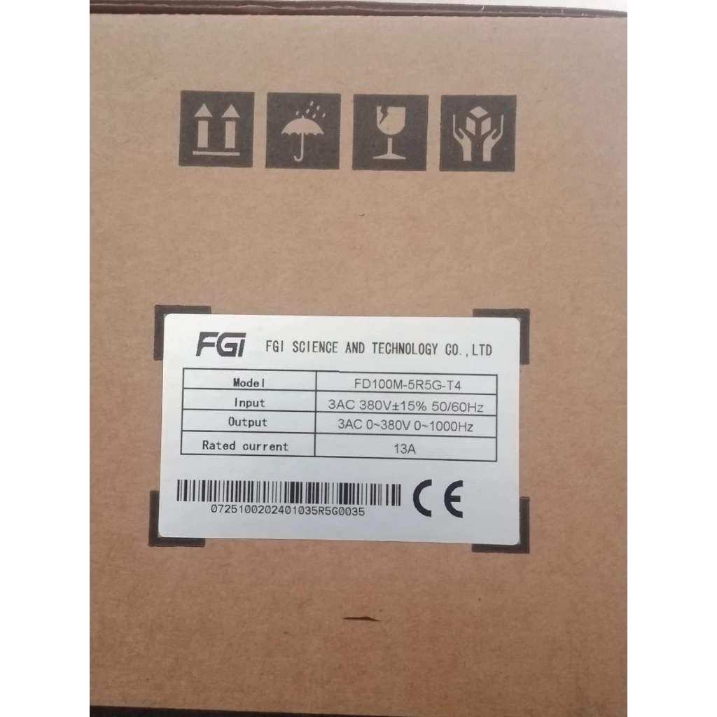 Inverter VFD FGI FD100M 5,5kw / 7,5HP Input 3Phase 380v Output 3Phase 380v 5