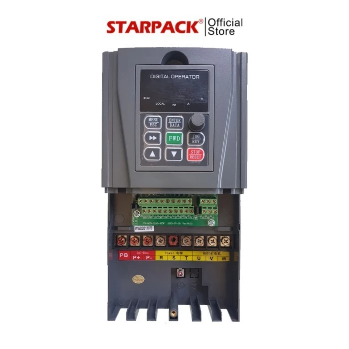 Inverter VFD Yuanshin V9 7,5kw / 10HP Input 1Phase 220V Output 3Phase 380V 2