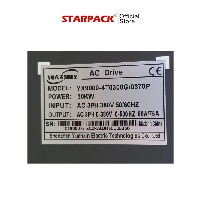 Inverter VFD Yuanshin YX9000 30 kw / 40HP Input 3Phase 380v Output 3Phase 380v 7