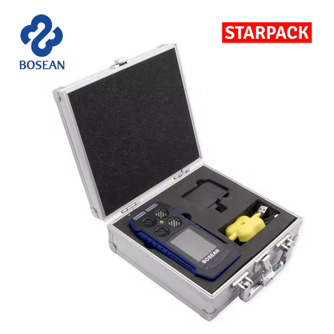 BOSEAN BH-4S Portable 4 in 1 Gas Detector O2 CO H2S LEL Gas Meter 2