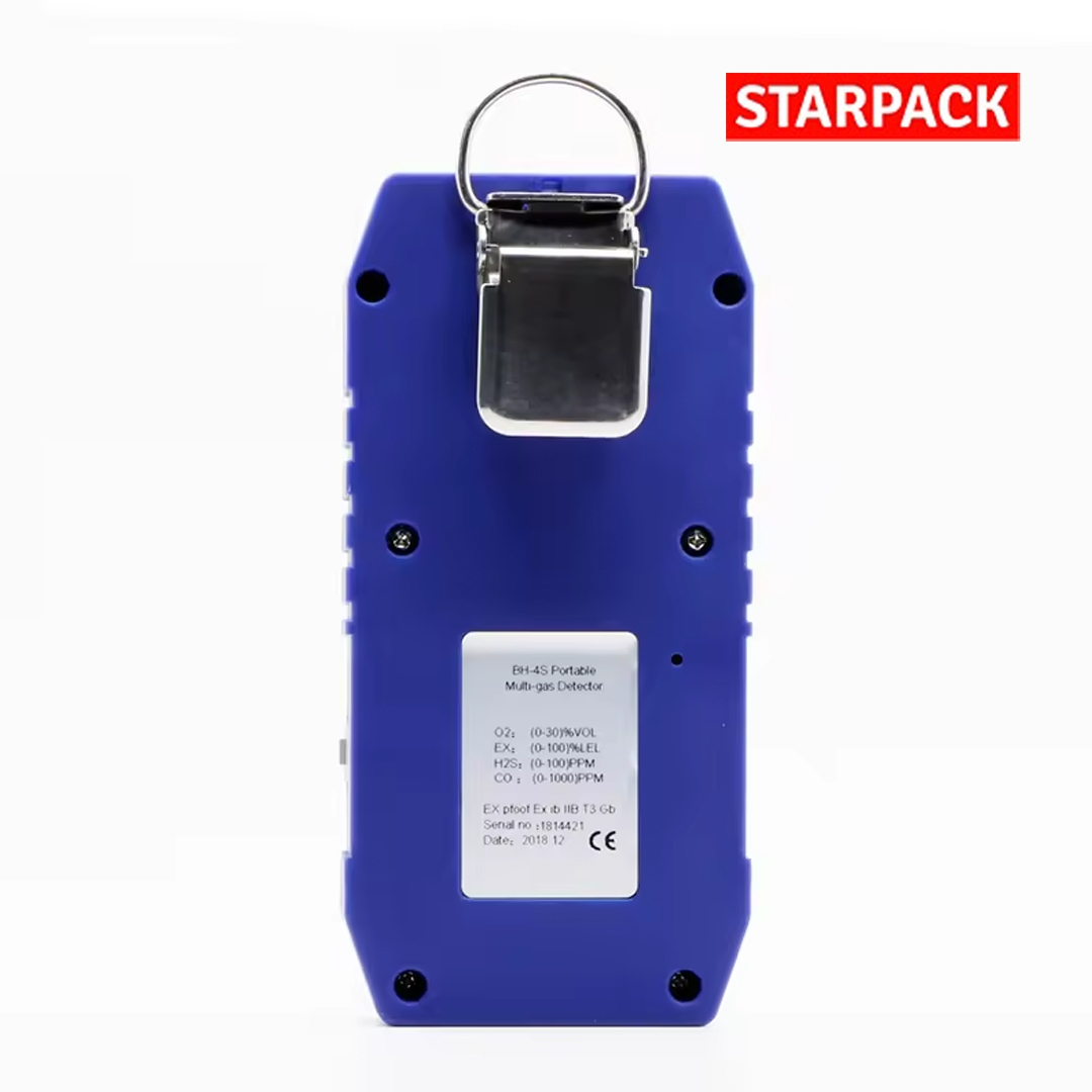 BOSEAN BH-4S Portable 4 in 1 Gas Detector O2 CO H2S LEL Gas Meter 3