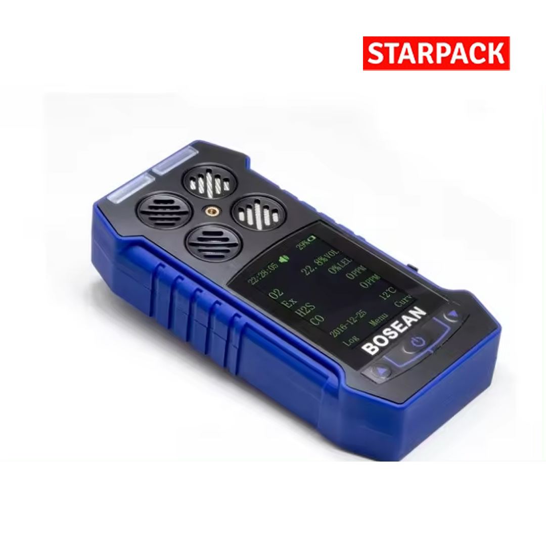 BOSEAN BH-4S Portable 4 in 1 Gas Detector O2 CO H2S LEL Gas Meter 4